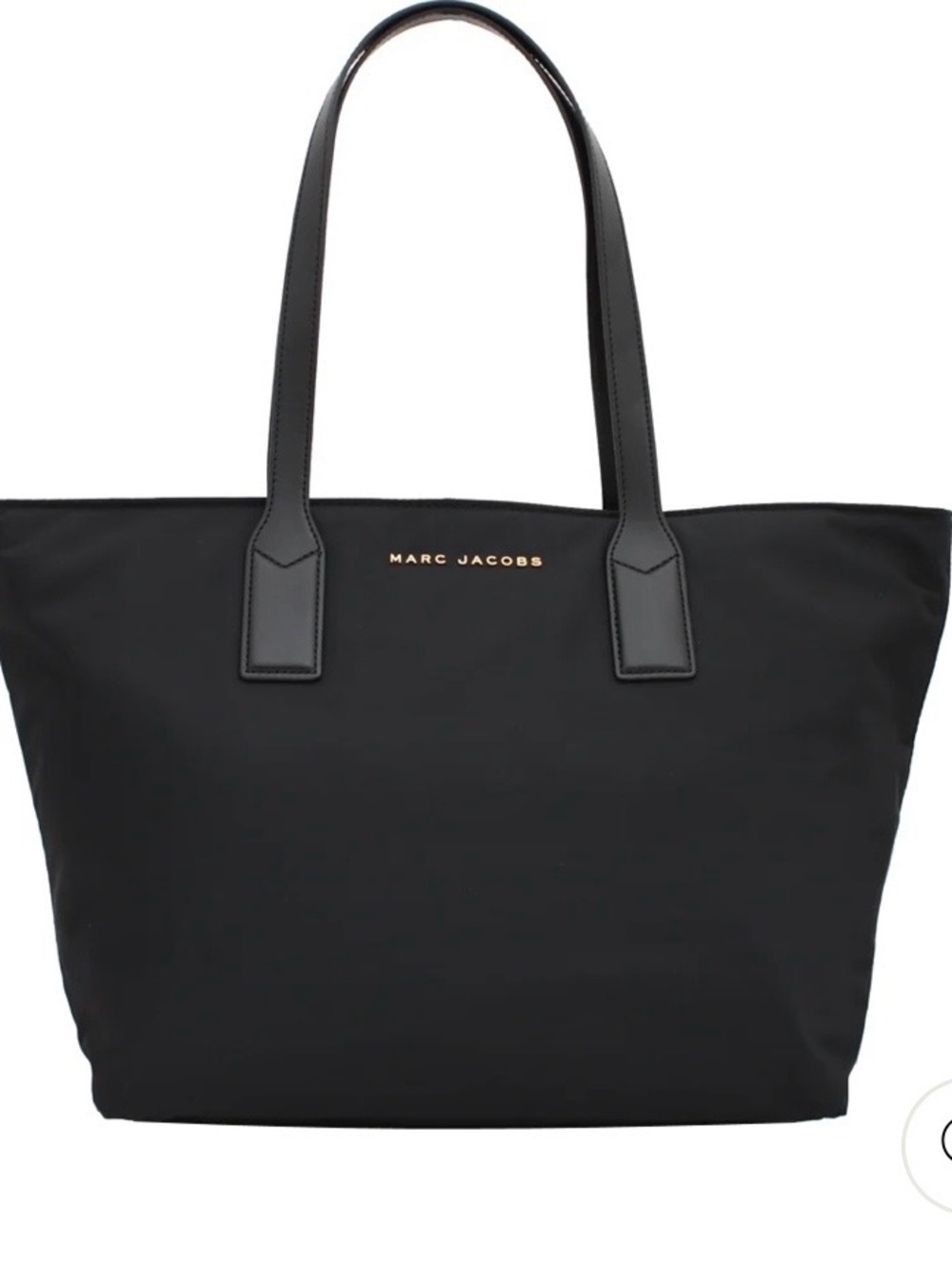 Marc Jacobs Black Nylon Large Tote with Gold Logo - Picture 1 of 14